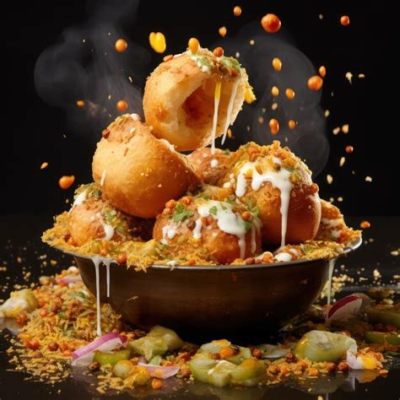  Pani Puri – Ein explosiver Tanz von scharfen und erfrischenden Geschmacksnoten auf der Zunge!